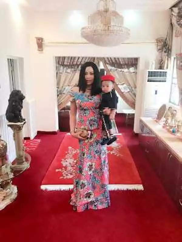 Fani Kayode shares lovely pic of his wife and son